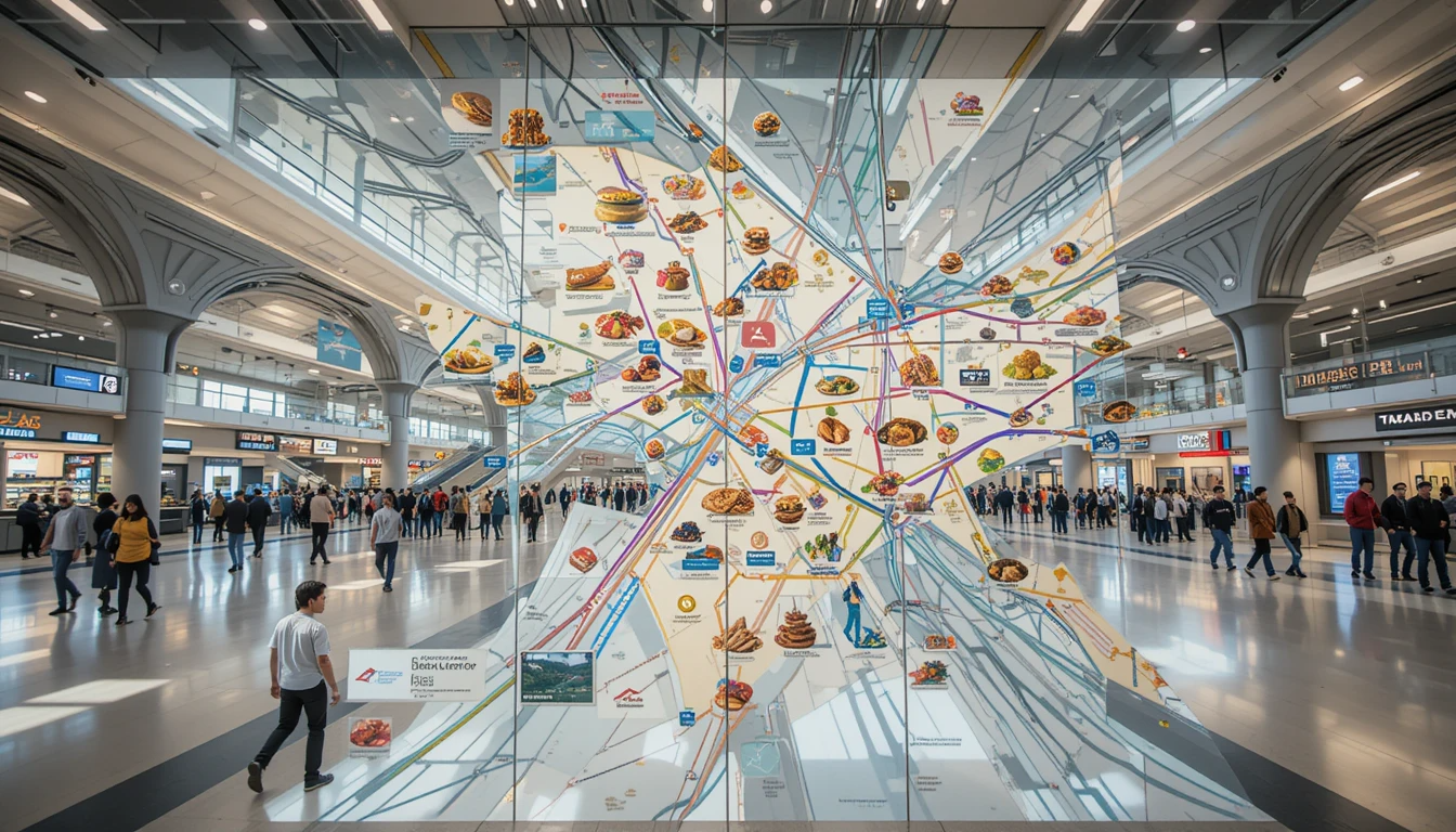 Atlanta Airport Food Map