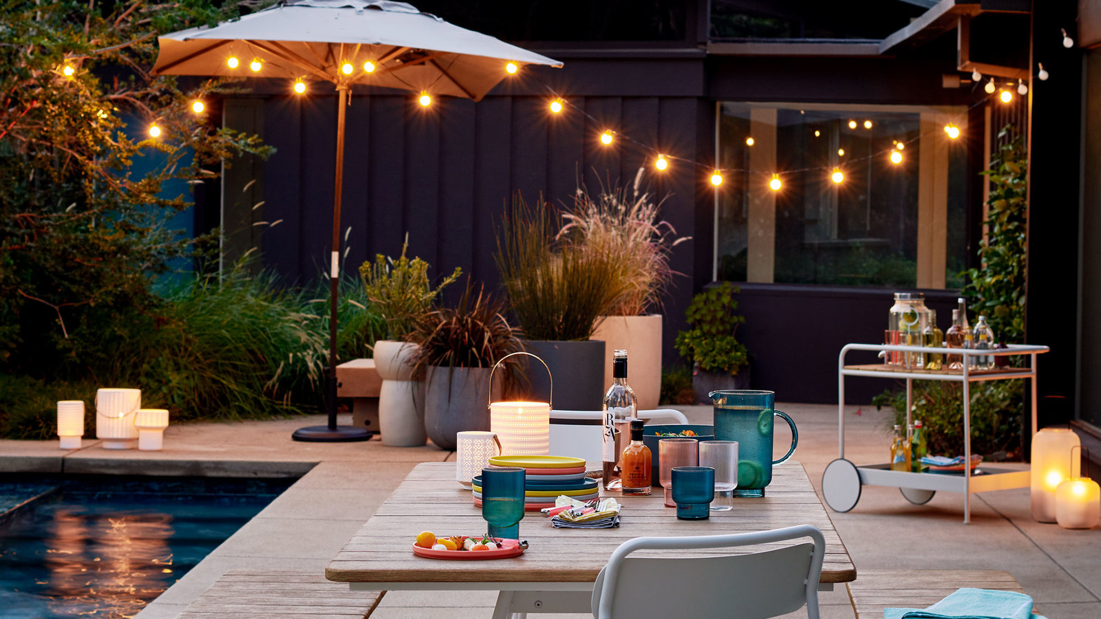patio string lights free shipping